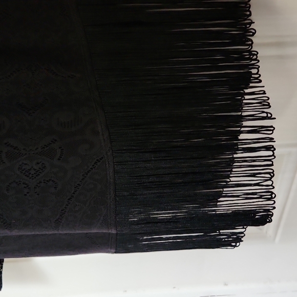 RORY Beca Fringe Lace Sleeve Cocktail Party Dress - Picture 6 of 7